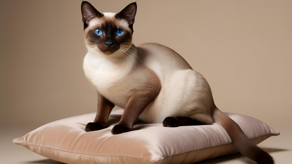 Applehead Siamese Cat