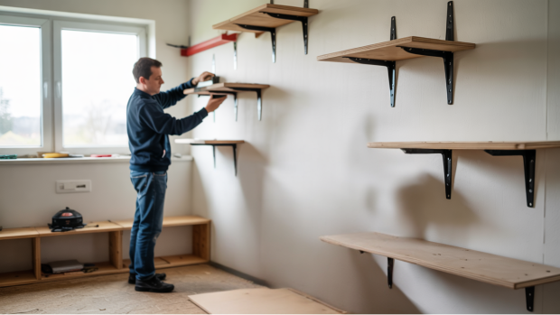 Mounting the Shelves and Features