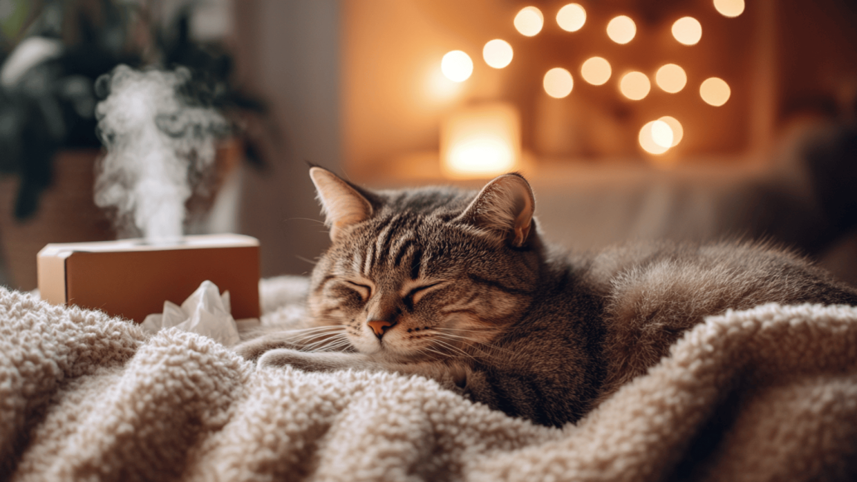 how to treat a cat with a cold